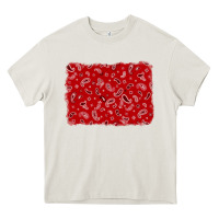 Cream bandana background Heavy Core Tee - AdoDesignShop
