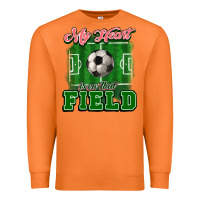 Carrot My heart is on that court Soccer Premium Sweatshirt - HowdyJamesFarm