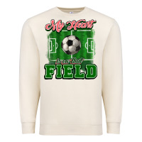 Sandshell My heart is on that court Soccer Premium Sweatshirt - HowdyJamesFarm