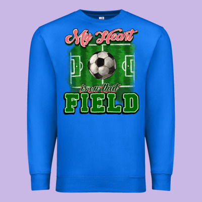 My Heart Is On That Court Soccer Premium Sweatshirt Designed By Howdyjamesfarm
