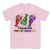 Bubblegum Pink i'm just here for the crawfish Classic Tee - MaliasSmallBusiness