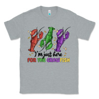 Heather Grey i'm just here for the crawfish Classic Tee - MaliasSmallBusiness