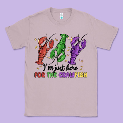 I'm Just Here For The Crawfish Classic Tee Designed By Maliassmallbusiness