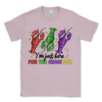 Lilac i'm just here for the crawfish Classic Tee - MaliasSmallBusiness