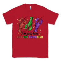 Red i'm just here for the crawfish Classic Tee - MaliasSmallBusiness