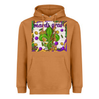 Meerkat Mardi Gras Fleur De Lis tumbler Heavyweight Hoodie - HowdyJamesFarm