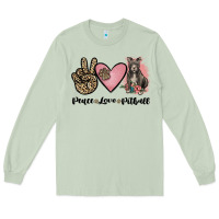Matcha peace love pitbull Long Sleeve Tee - JahusDesignShop