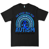 Black we wear blue for autism accept understand love Premium Tee - Artiststas