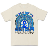 Bone we wear blue for autism accept understand love Premium Tee - Artiststas