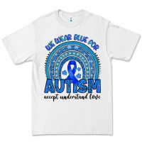 White we wear blue for autism accept understand love Premium Tee - Artiststas