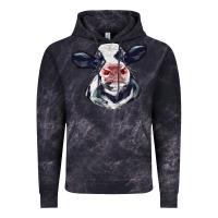 Cloud Black holstein calf face Vintage Hoodie - LillyAllenDesigns