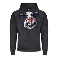 Vintage Arctic holstein calf face Vintage Hoodie - LillyAllenDesigns