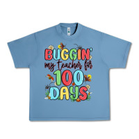 Pebble Blue buggin my teacher for 100 days Urban Heavy Tee - MaliasSmallBusiness