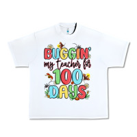 White buggin my teacher for 100 days Urban Heavy Tee - MaliasSmallBusiness