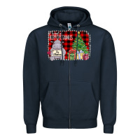 Navy I Want A Hippopotamus Zipper Hoodie - Bettercallsaul