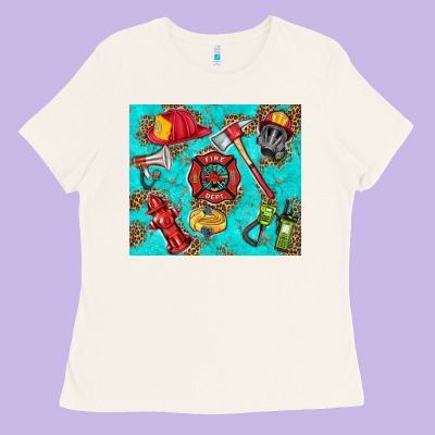 Firefighter Elementary Ladies Tee Designed By Hra Design Shop