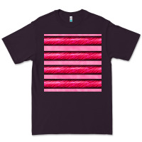 Plum valentines day zebra stripes seamless pattern Premium Tee - BundleAndBundleShop