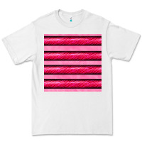 White valentines day zebra stripes seamless pattern Premium Tee - BundleAndBundleShop