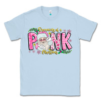 Dusty Blue dreaming of a pink christmas Classic Tee - CowhideDigitalArt