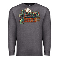 Charcoal Heather Senior 2023 baseball Premium Sweatshirt - HowdyJamesFarm