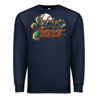 Navy Senior 2023 baseball Premium Sweatshirt - HowdyJamesFarm
