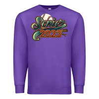 Purple Senior 2023 baseball Premium Sweatshirt - HowdyJamesFarm