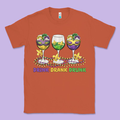 Drink Drank Drunk Classic Tee Designed By Maliassmallbusiness