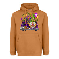 Meerkat Mardi Gras gnome on the truck Heavyweight Hoodie - HowdyJamesFarm