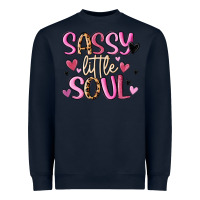 Navy sassy little soul Heavyweight Sweatshirt - MaliasSmallBusiness