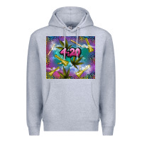 Heather Grey 4 20 marijuana holiday Premium Hoodie - TumblerDesignByShophia