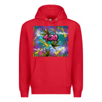 Red 4 20 marijuana holiday Premium Hoodie - TumblerDesignByShophia