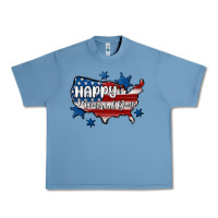 Pebble Blue happy memorial day usa Urban Heavy Tee - MaliasSmallBusiness