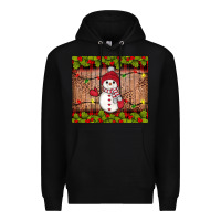 Black snowman Christmas Premium Hoodie - JahusDesignShop