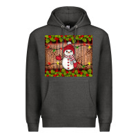 Charcoal Heather snowman Christmas Premium Hoodie - JahusDesignShop