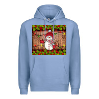 Colony Blue snowman Christmas Premium Hoodie - JahusDesignShop