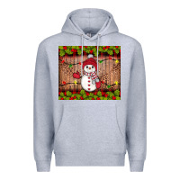 Heather Grey snowman Christmas Premium Hoodie - JahusDesignShop