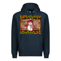 Navy snowman Christmas Premium Hoodie - JahusDesignShop