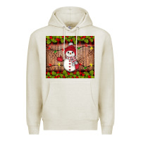 Oatmeal Heather snowman Christmas Premium Hoodie - JahusDesignShop