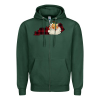 Sports Green Kentucky Santa Ho Ho Zipper Hoodie - Bettercallsaul