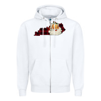 White Kentucky Santa Ho Ho Zipper Hoodie - Bettercallsaul