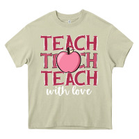 Mossy teach with love Heavy Core Tee - JahusDesignShop