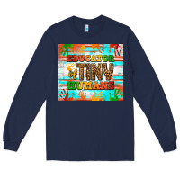 Navy educator of tiny humans Long Sleeve Tee - NancyCooperArtShop