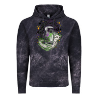 Cloud Black Magical cats ghost with moon Halloween Vintage Hoodie - NancyCooperArtShop