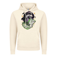 Vintage Artic Magical cats ghost with moon Halloween Vintage Hoodie - NancyCooperArtShop