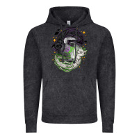 Magical Cats Ghost With Moon Halloween Vintage Hoodie | Teevron