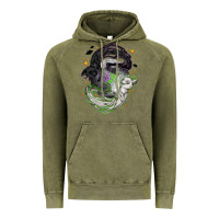 Vintage Olive Magical cats ghost with moon Halloween Vintage Hoodie - NancyCooperArtShop