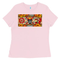 Bubblegum Pink firefighter air mask sunflower and elementary license plate Ladies Tee - HRA Design Shop