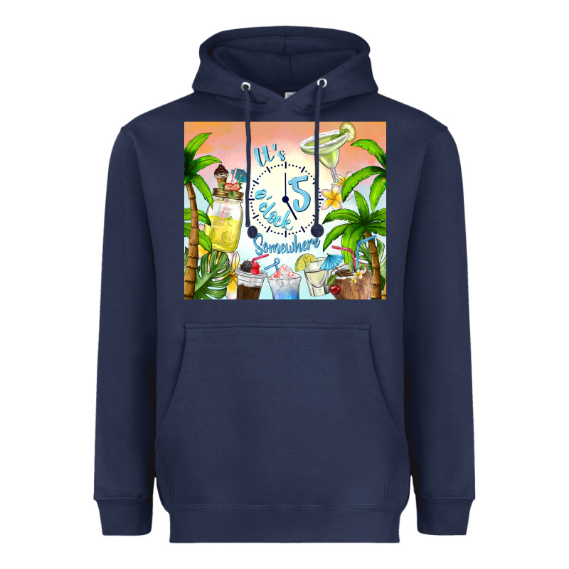It's Five O'clock Somewhere Heavyweight Hoodie by TumblerDesignByShophia | Teevron