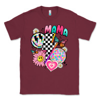 Burgundy retro mama Classic Tee - JahusDesignShop