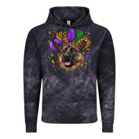 Cloud Black Mardi gras hat german shepherd Vintage Hoodie - RanaPortraitStore